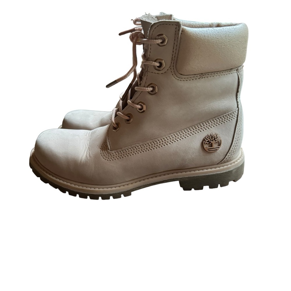 Timberland Pale Pink‎ Leather Boots